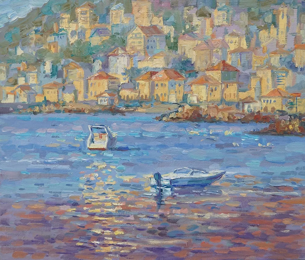 Александр Панюков "У берегов Ливана" 
(30х35 см, холст, масло)