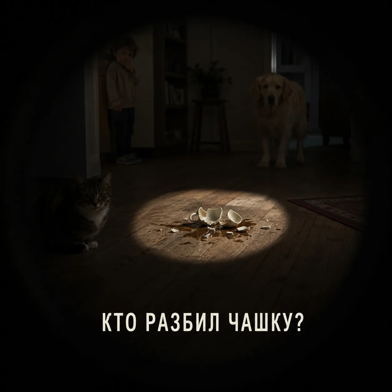 Кто разбил чашку?
