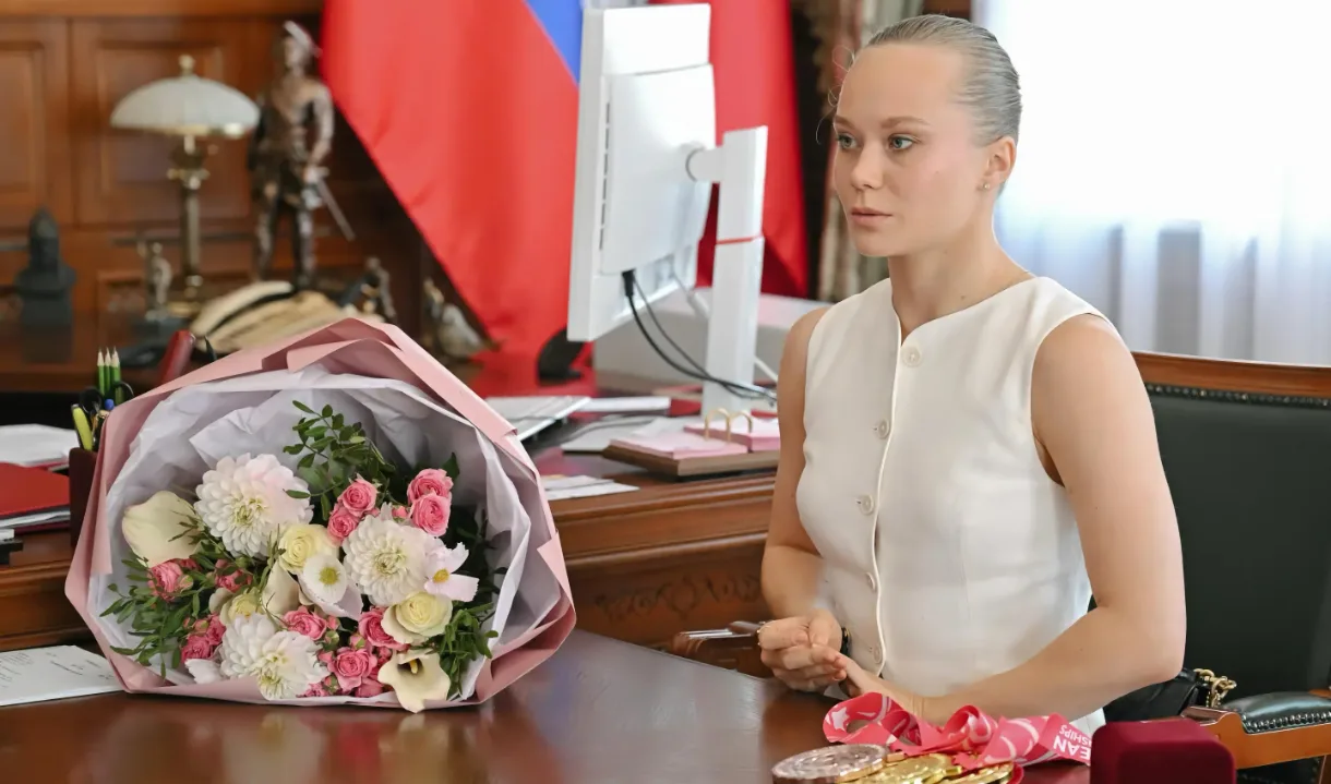 Александр Гусев пообещал помочь школе гимнастики Ангелины Мельниковой