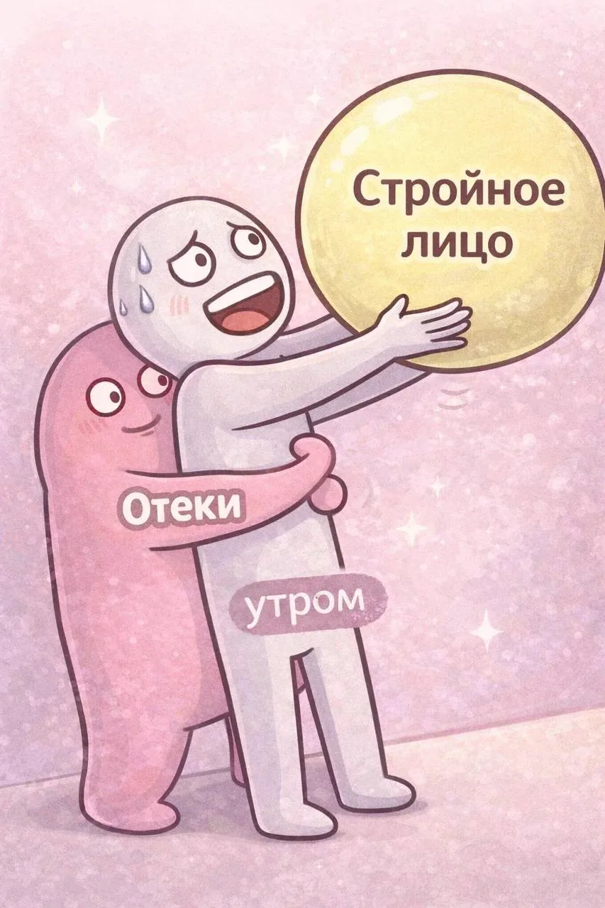 «Ой, я на ночь воды напилась — поэтому и отекла».