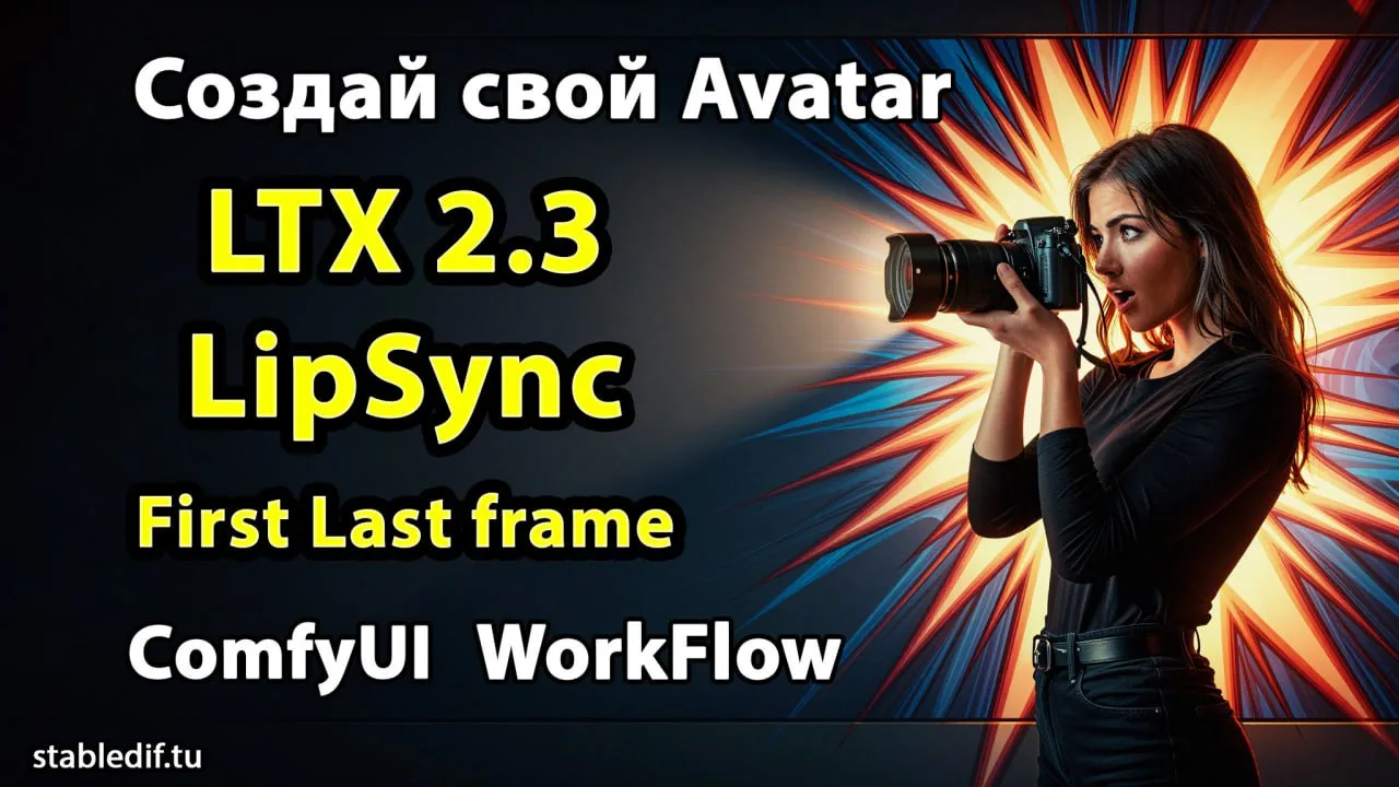 🔥🎭 Создаём Аватара | LTX2. 3 | Lipsynk