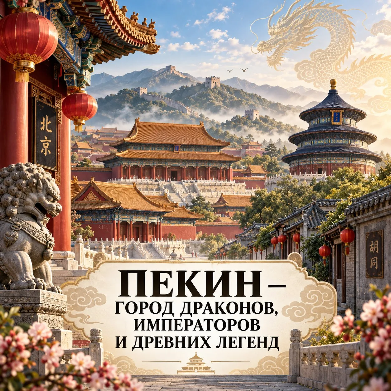 🐉 ПЕКИН — ГОРОД ДРАКОНОВ, ИМПЕРАТОРОВ И ДРЕВНИХ ЛЕГЕНД