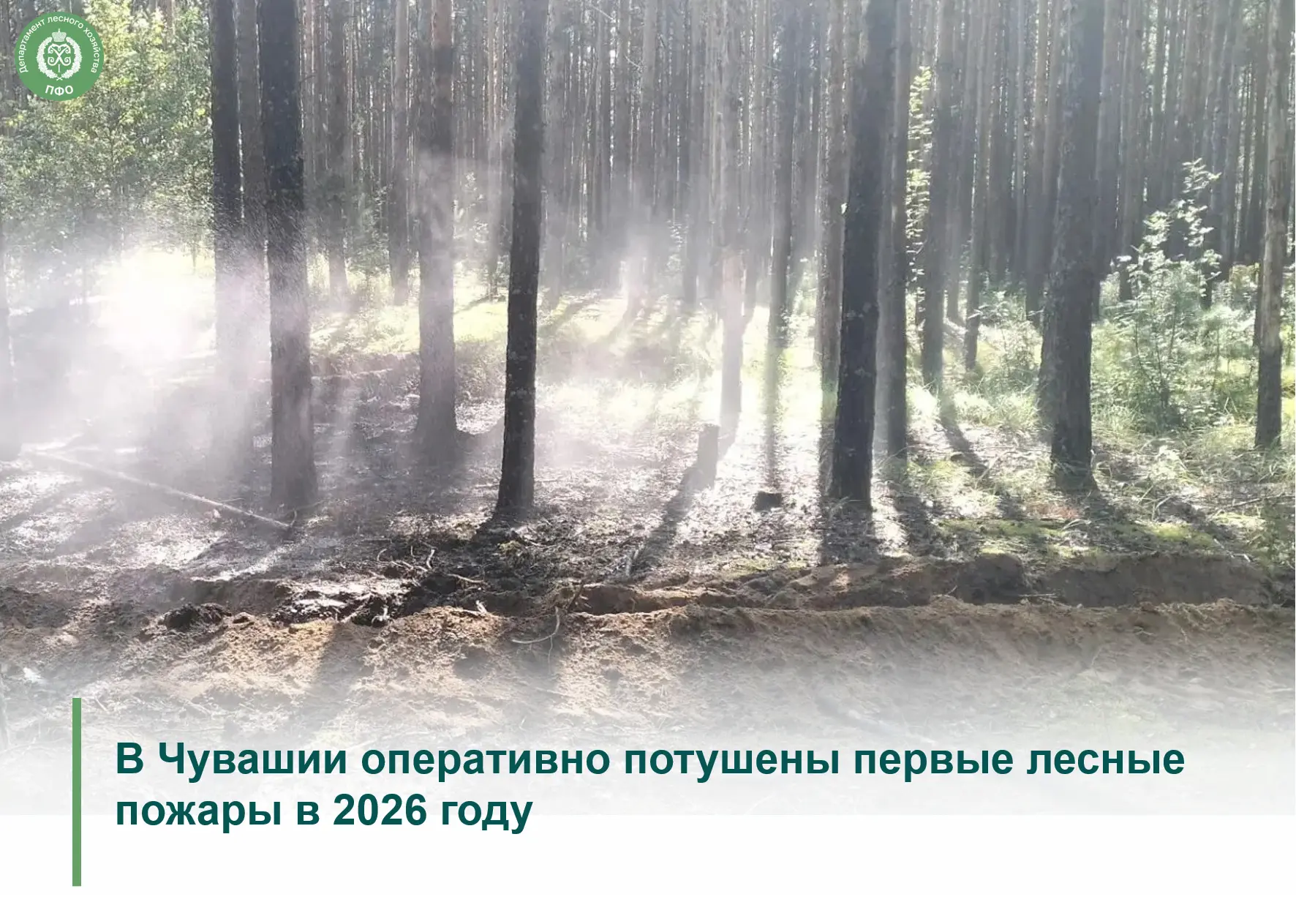 🔥 23 июля в 13:53 в КУ «Лесная охрана» поступил сигнал о возгорании в квартале 112 Чебоксарского ле