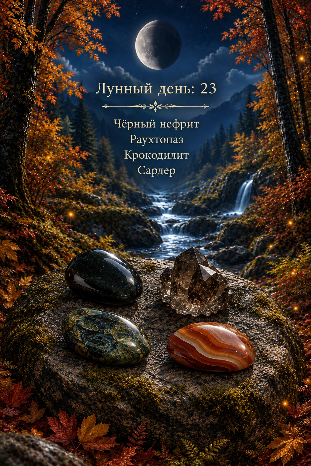 🌙 23-й лунный день — день мощного напора и проверки личных границ. Его символ — крокод...