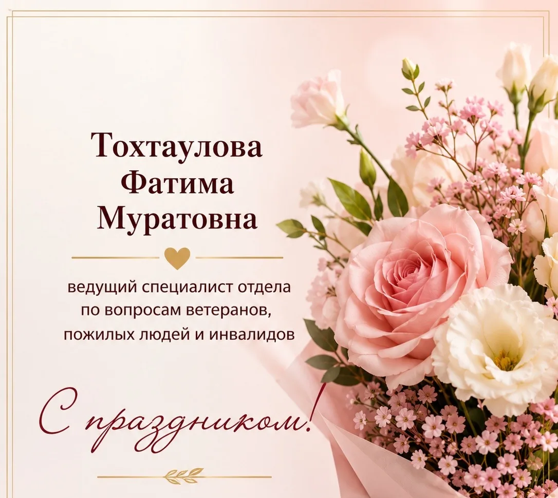 Сегодня мы поздравляем с днем рождения нашу коллегу — Тохтаулову Фатиму Муратовну, веду...
