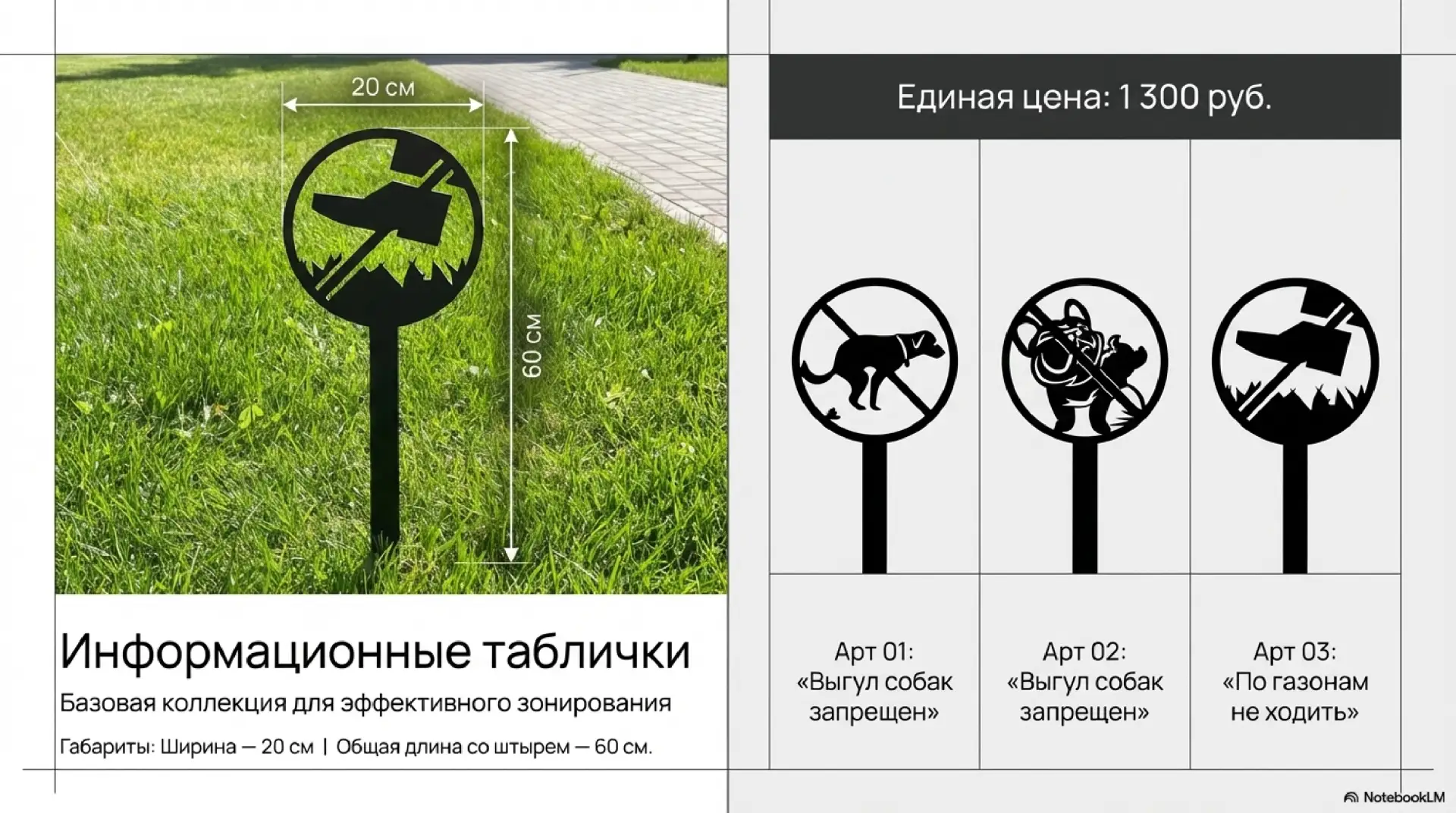📍Информационные таблички для придомовых территорий  Для оформления зон отдыха, газонов и парковых зо