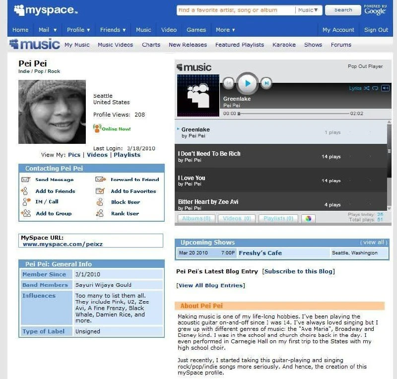 MySpace жив. Май-кто?! Одна из первых социальных сетей.
