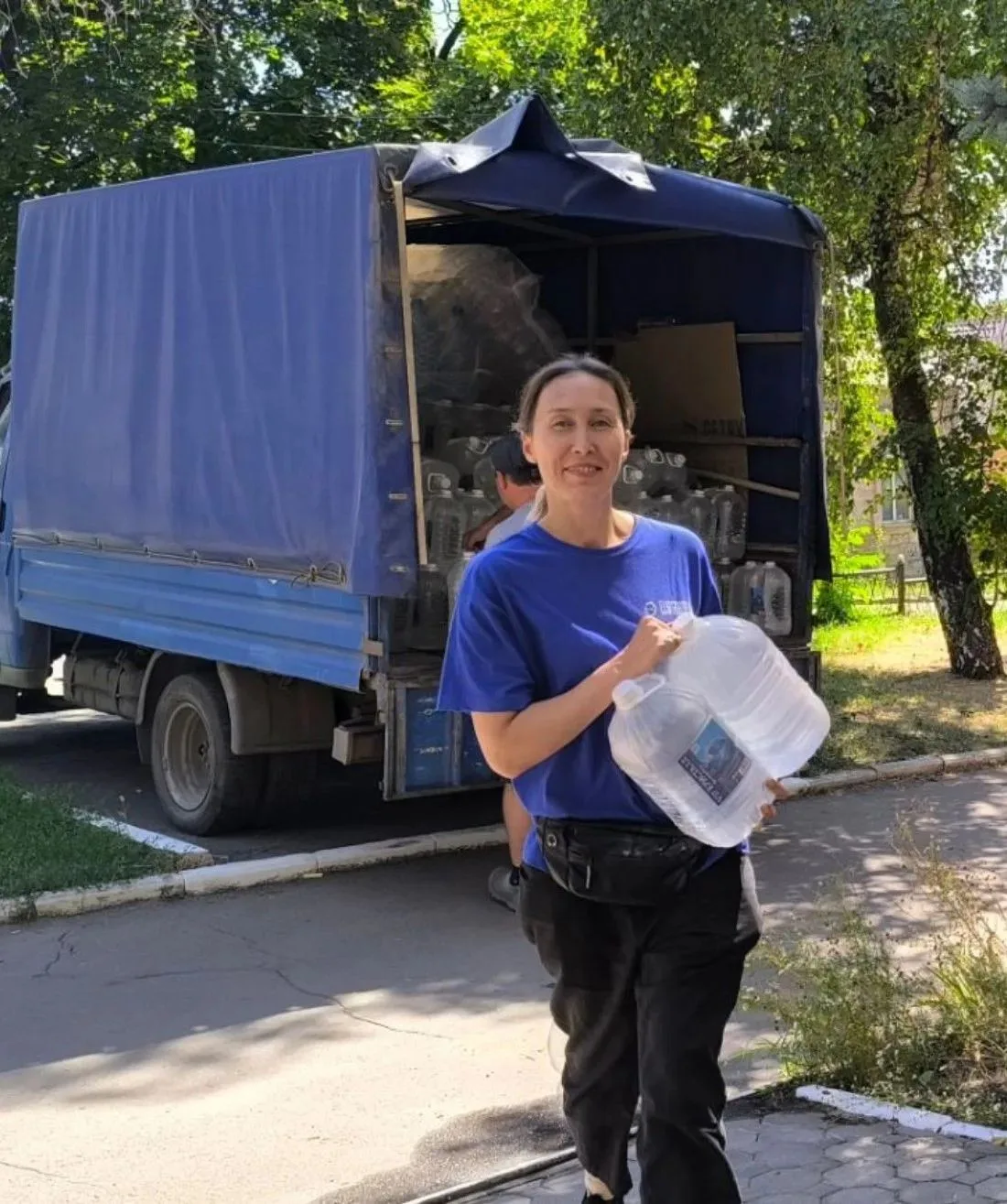 💧 Донецк. В кадре — центр помощи Патриаршей гуманитарной миссии.