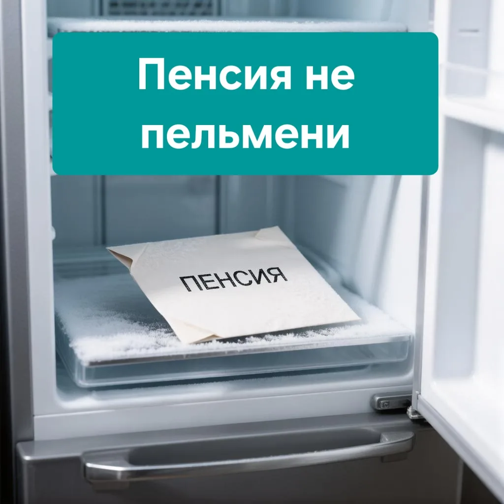 Пенсия не пельмени, чтобы морозить в холодильнике!