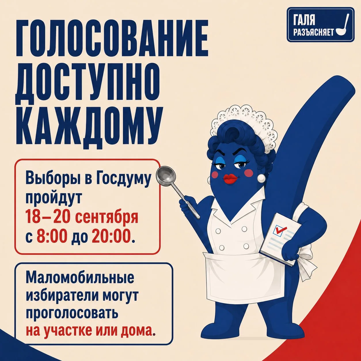 Галя разъясняет: как проголосовать, если нужна помощь 🥄