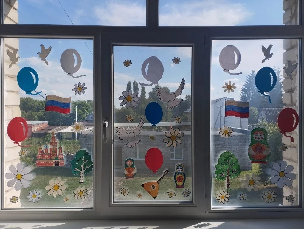 Как «Окна России» зажглись в нашем лагере: 🇷🇺
