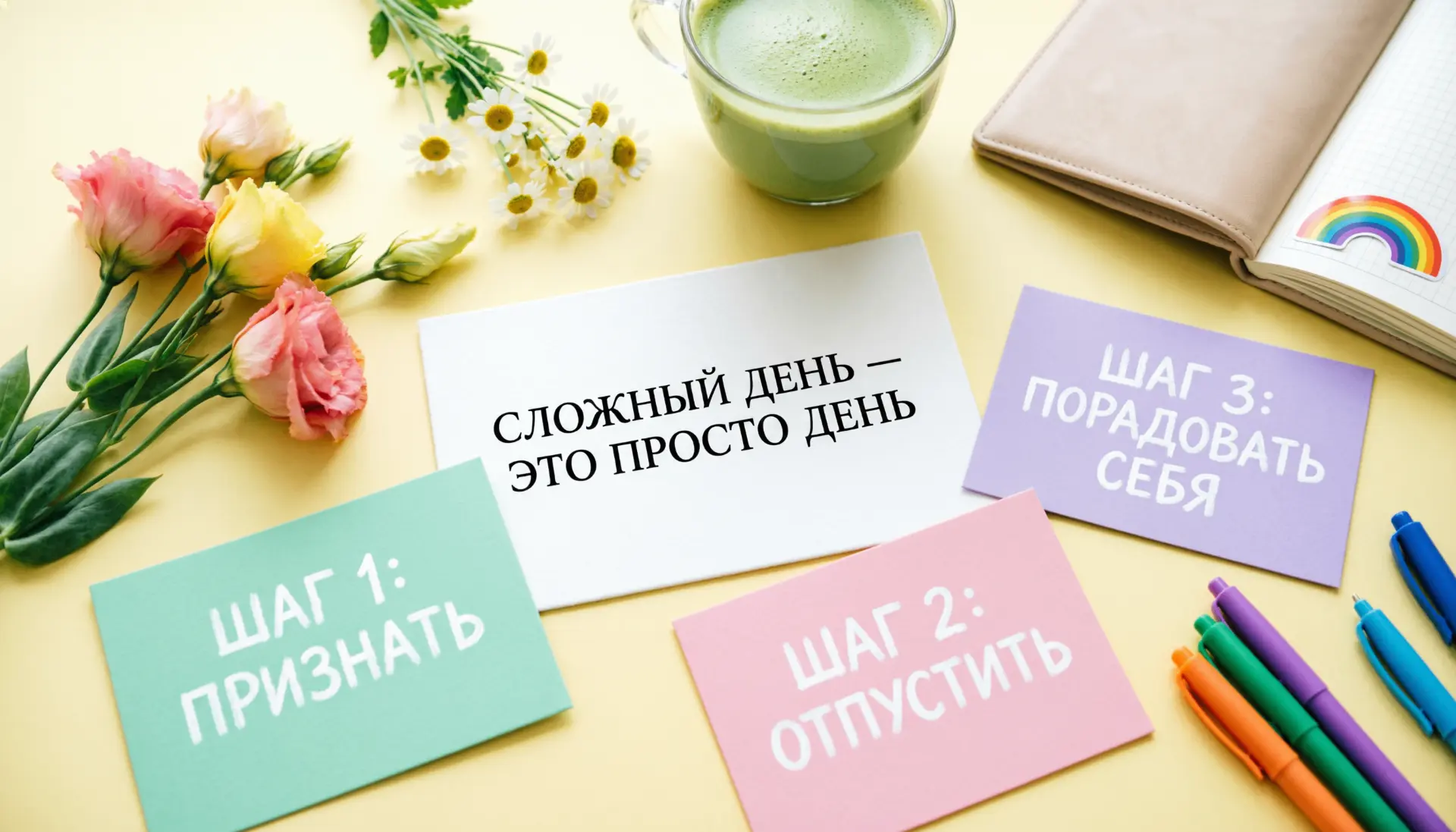 🌈 Как пережить сложный день: 3 шага