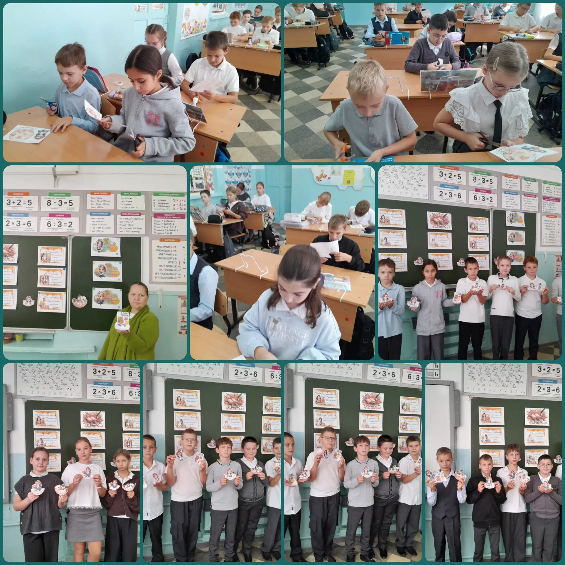 02.10.2026 г учащиеся 4 " В" класса , совместно с библиотекарем Долот М. В., изготовили...
