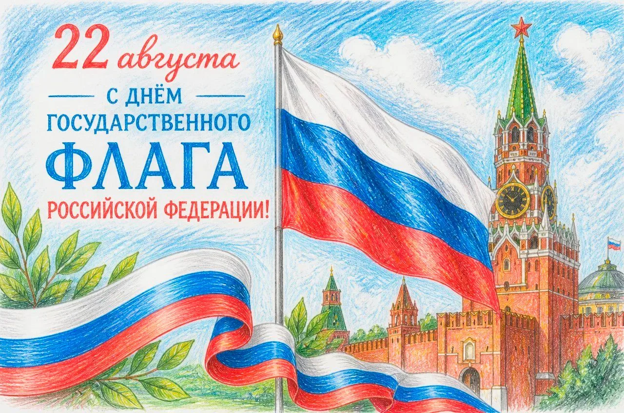 🇷🇺 22 августа День Государственного флага Российской Федерации.