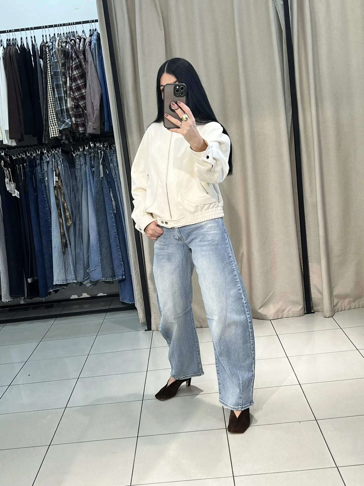 Price: джинсы бочки в комплекте с поясом имитация рубашки, s, m, l, 6700