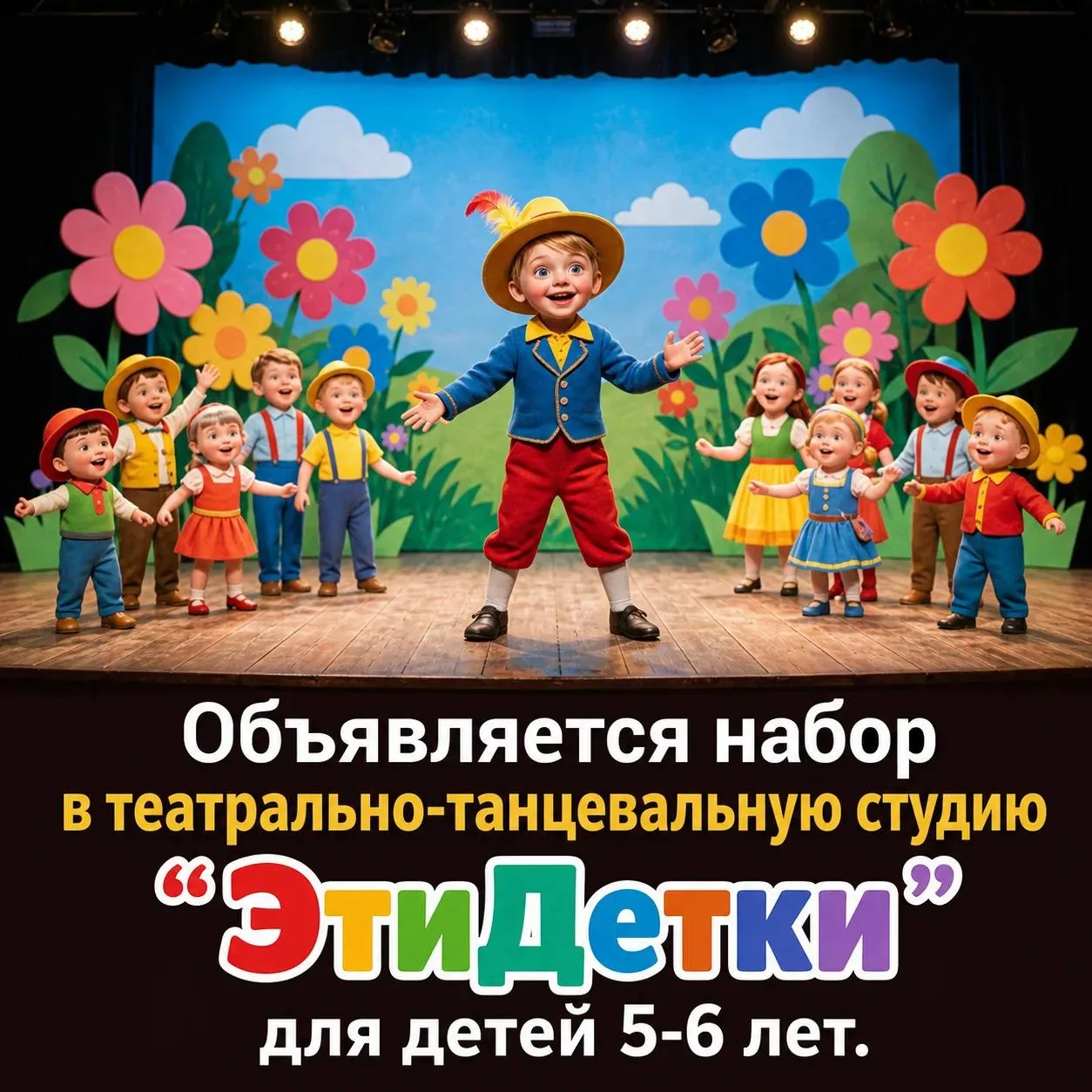 Внимание! Центр творчества объявляет набор в театрально-танцевальную студию "ЭтиДетки"д...