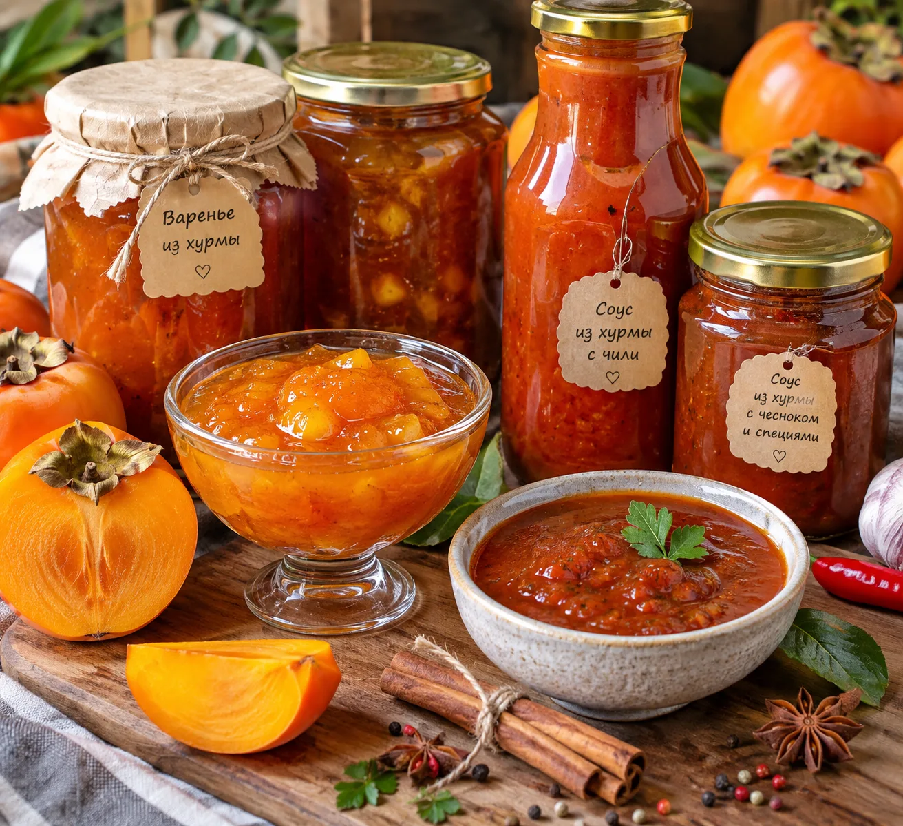 Вкусные заготовки из хурмы, которые хорошо хранятся и помогают использовать урожай по-м...