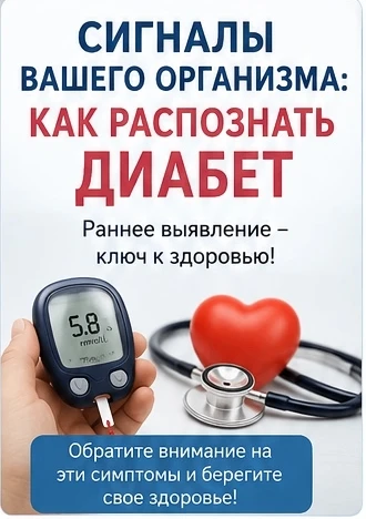 СИГНАЛЫ ОРГАНИЗМА: КАК ВОВРЕМЯ ЗАМЕТИТЬ ДИАБЕТ