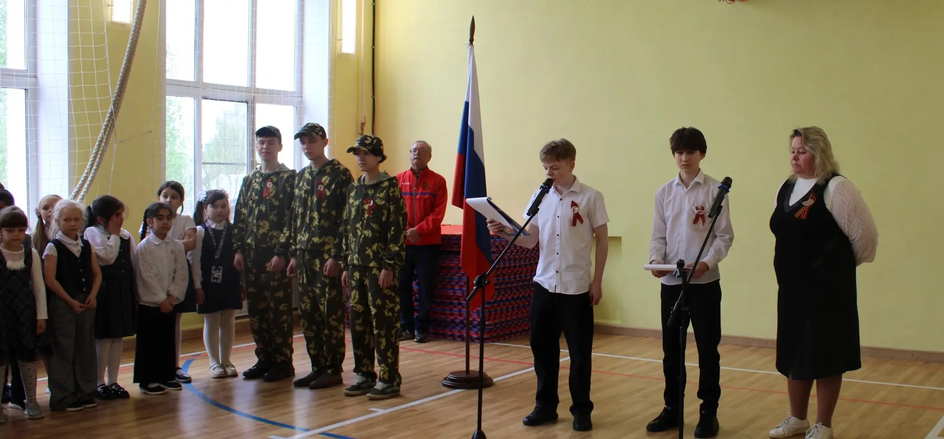 ⭐Сегодня в школе состоялась торжественная линейка-митинг, посвящённая 81-й годовщине По...