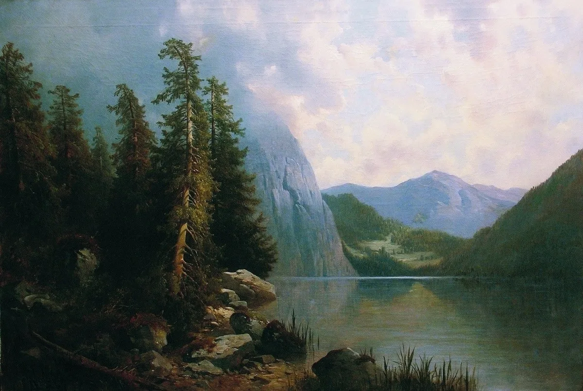 "Озеро в горах", 1860е
Холст, масло. 98 x 143 см

Мещерский Арсений Иванович  
(1834-1902)

Частное 