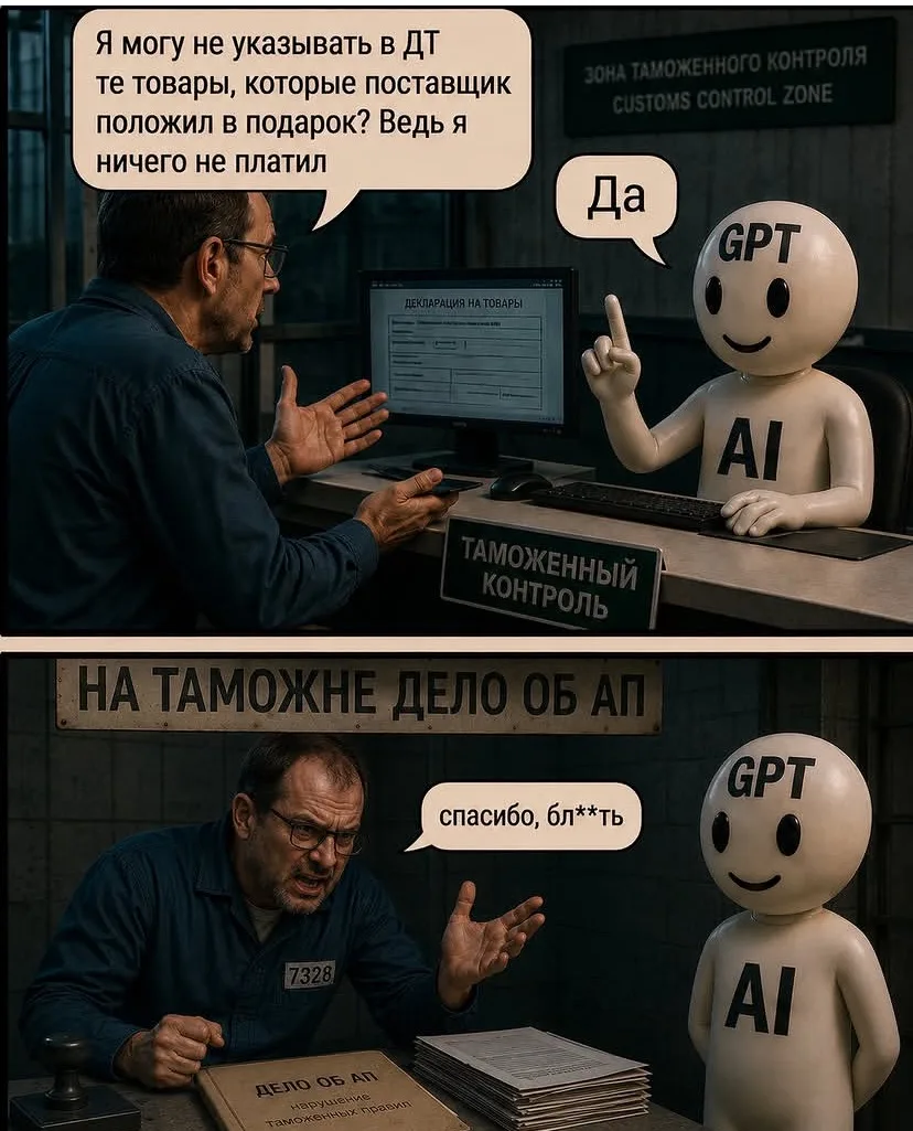 Я надеюсь, Вы так не используете ИИ.