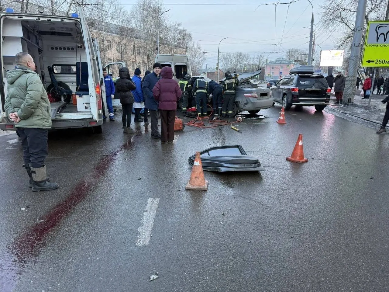 Вечером 20 марта на Советской произошло массовое ДТП