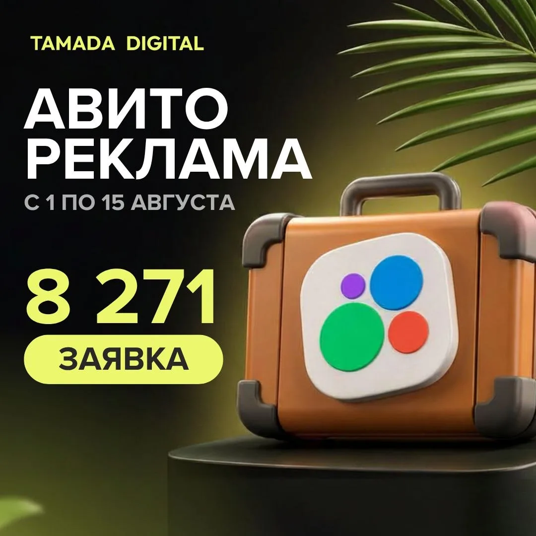 8271 лидов из Авито Рекламы за половину августа.