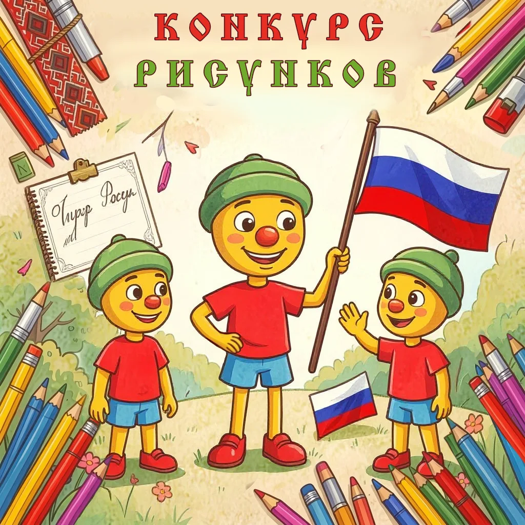 Поздравляем с днём России и устраиваем творческий конкурс! 🖼️🖌️✨ 

Друзья, наш театр кукол «Тирлям