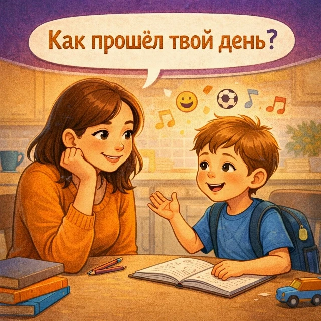 ❓Что на самом деле спрашивать вместо «Как прошёл день?»