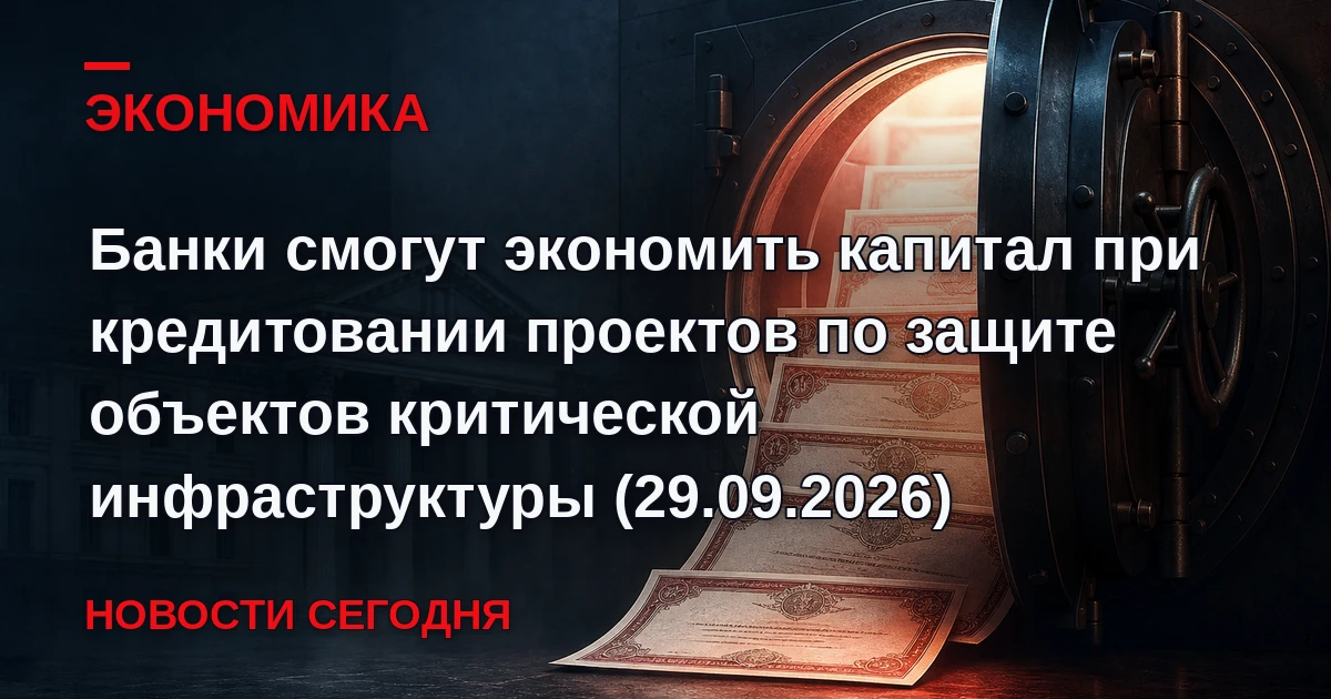 Совет директоров Банка России 29 сентября 2026 года разрешил банкам применять понижающи...