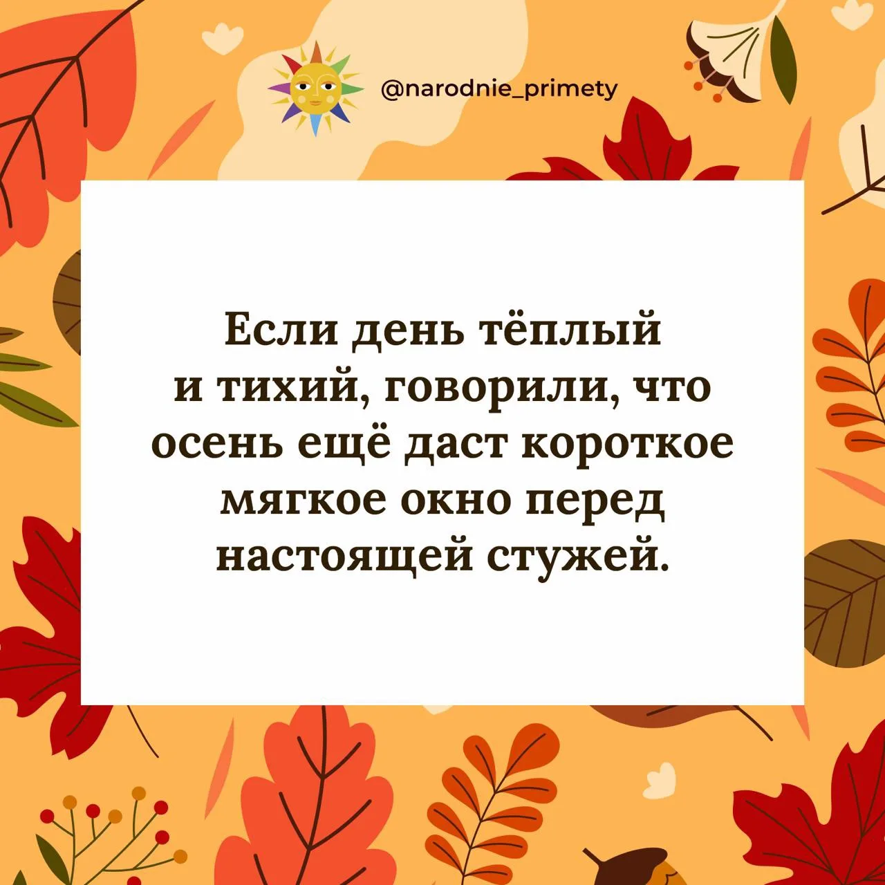 🌞Народные приметы