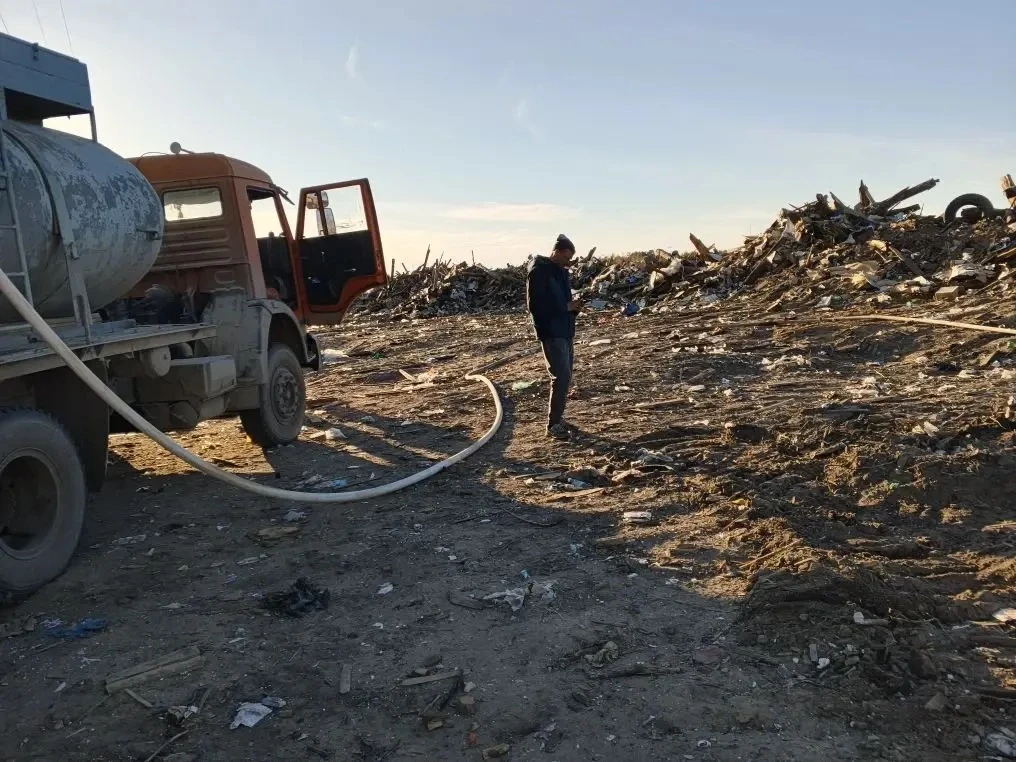 🚨 В Нижнем Бестяхе локализовали возгорание на свалке  ❗️Сегодня в пгт Нижний Бестях Мегино-Кангаласс