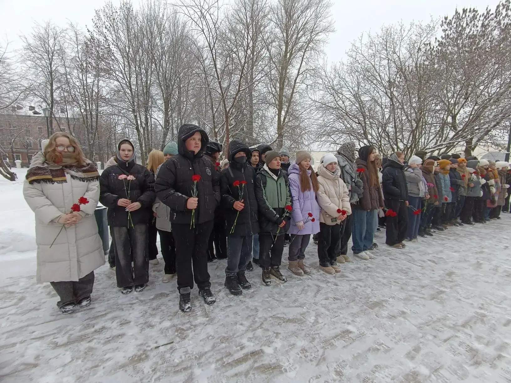 🕯️Ученики 8Ш класса #Родной36 стали участниками значимого для Великого Новгорода события   Вчера в В