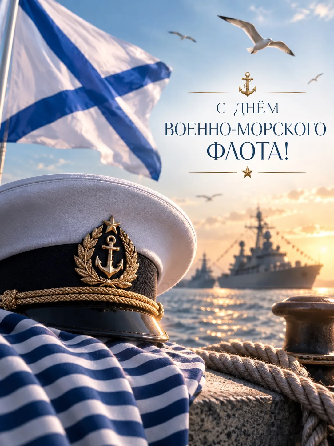 ⚓️ С Днём Военно-Морского Флота России!