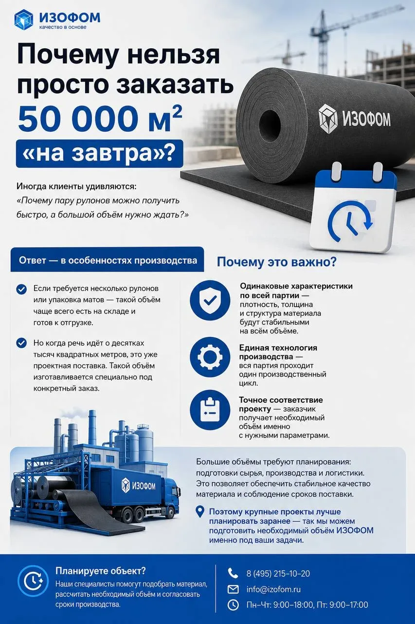 📍 Почему нельзя просто заказать 50 000 м² «на завтра»?