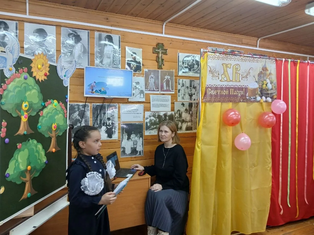 На  Светлой Седмице воскресная школа Свято-Троицкого прихода города Байкальска встречала участников 
