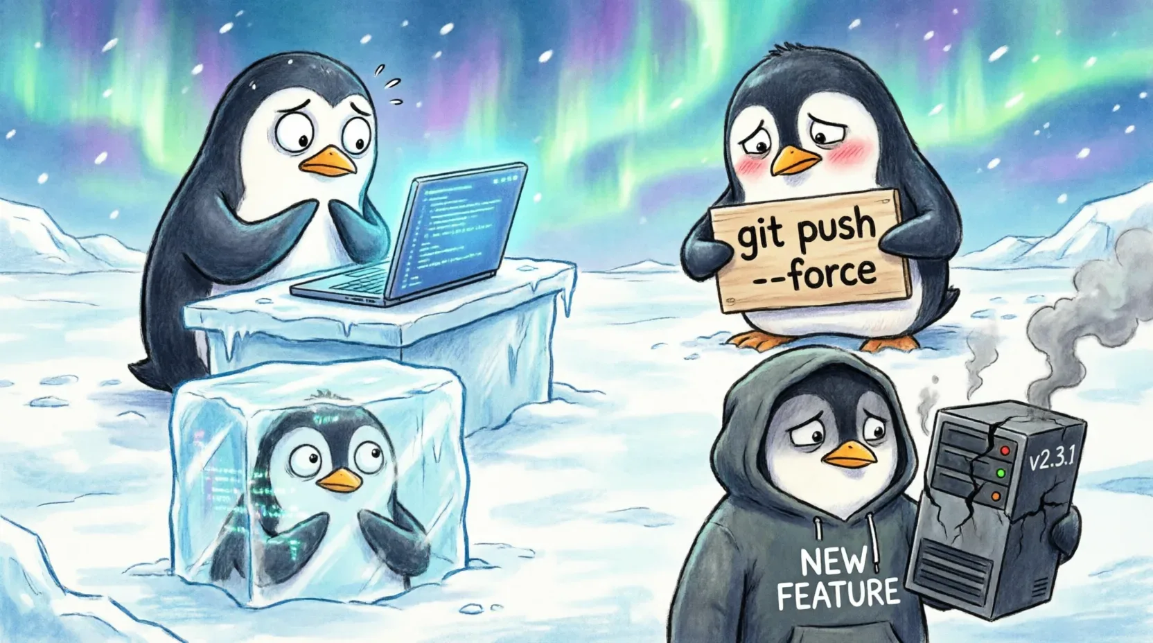 ❓ ОПРОС

Твой вчерашний git commit -m "фикс" сломал прод. Твои действия?

👍 git reset --hard HEAD~1