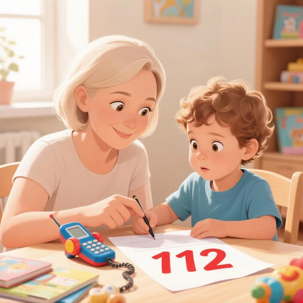 Как научить ребенка звонить в 112❗
