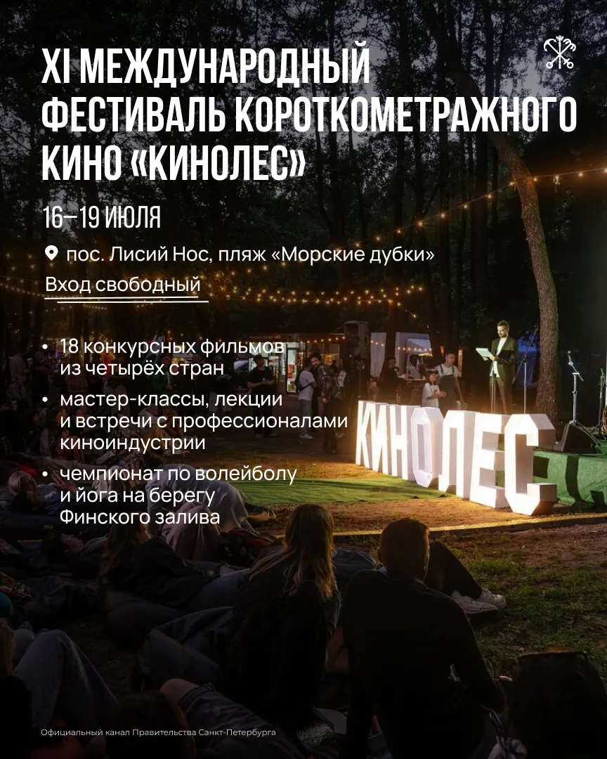 Международный фестиваль короткометражного кино «Кинолес» вновь пройдёт на берегу Финско...