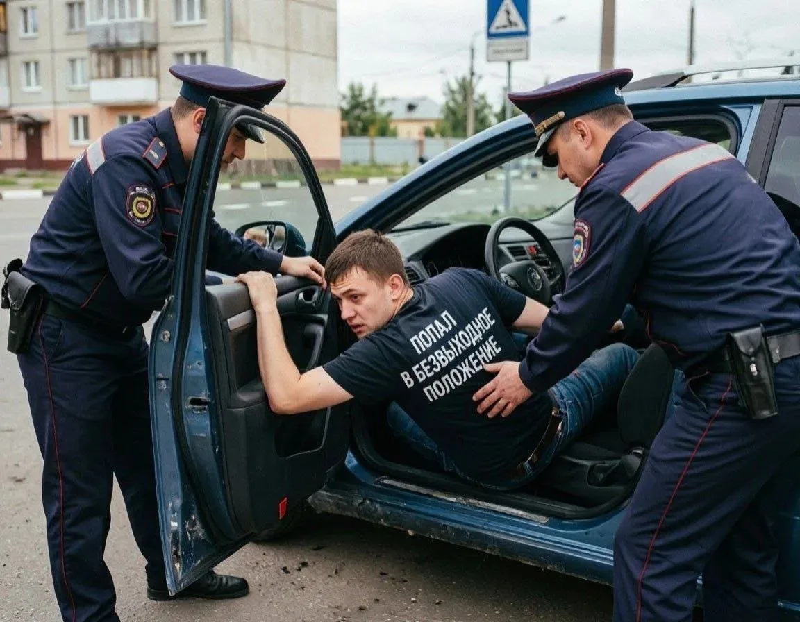 Пьяный водитель застрял между сиденьями машины в Биробиджане