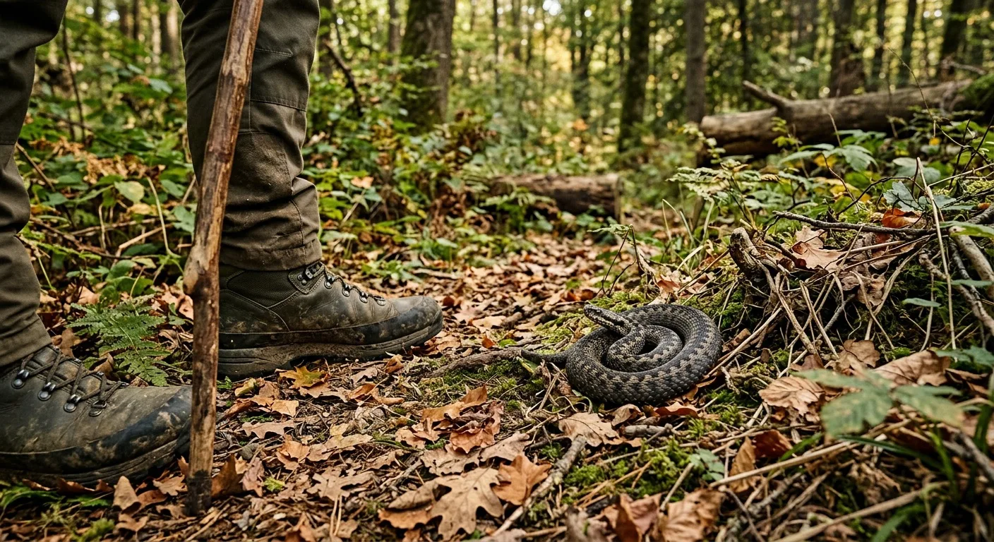 🐍 Осенняя опасность: в Подмосковье мужчина едва не погиб от укуса гадюки.