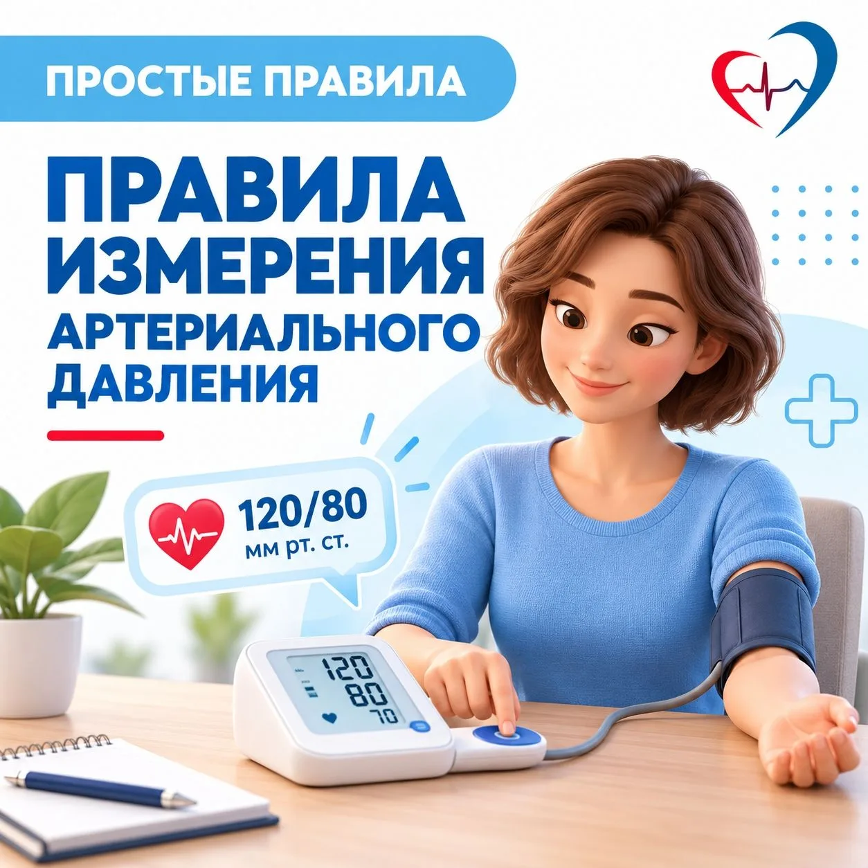 💗 Сделайте паузу, проверьте своё артериальное давление! Вот несколько простых правил 👍