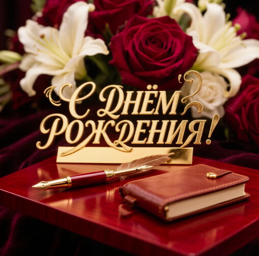 😊❤🌸✨
Наш родной руководитель,
Дифирамбов не хотите ль?
В день рожденья Ваш прекрасный
Хором спеть 