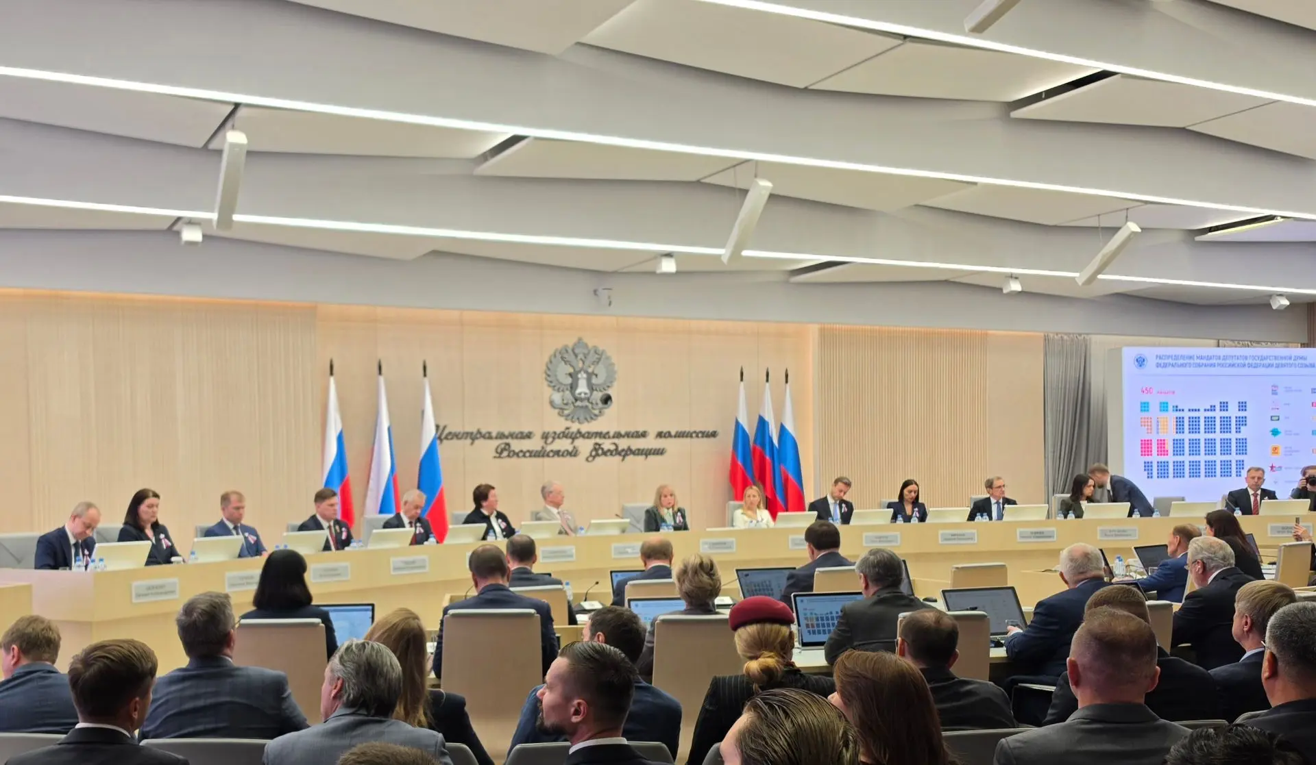 Элла Памфилова: Единая Россия получила 349 мандатов по итогам выборов
