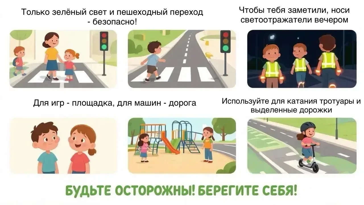 🚗 Лето - самое время вспомнить о правилах безопасности на дорогах!