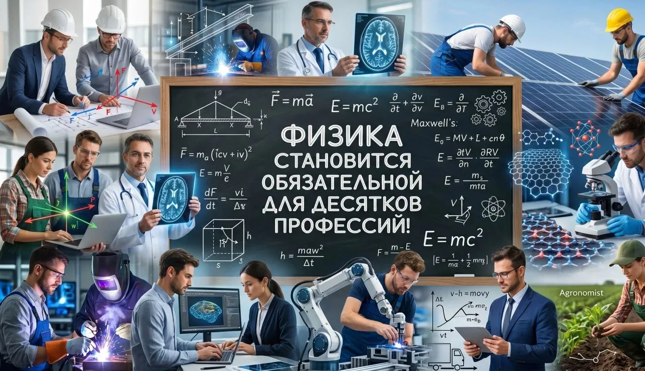 Физика становится обязательной для десятков профессий! 🤯

Правила поступления в вузы резко меняются