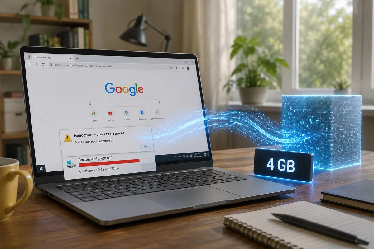 😳 Chrome тайно загружает ИИ-модель на компьютер.