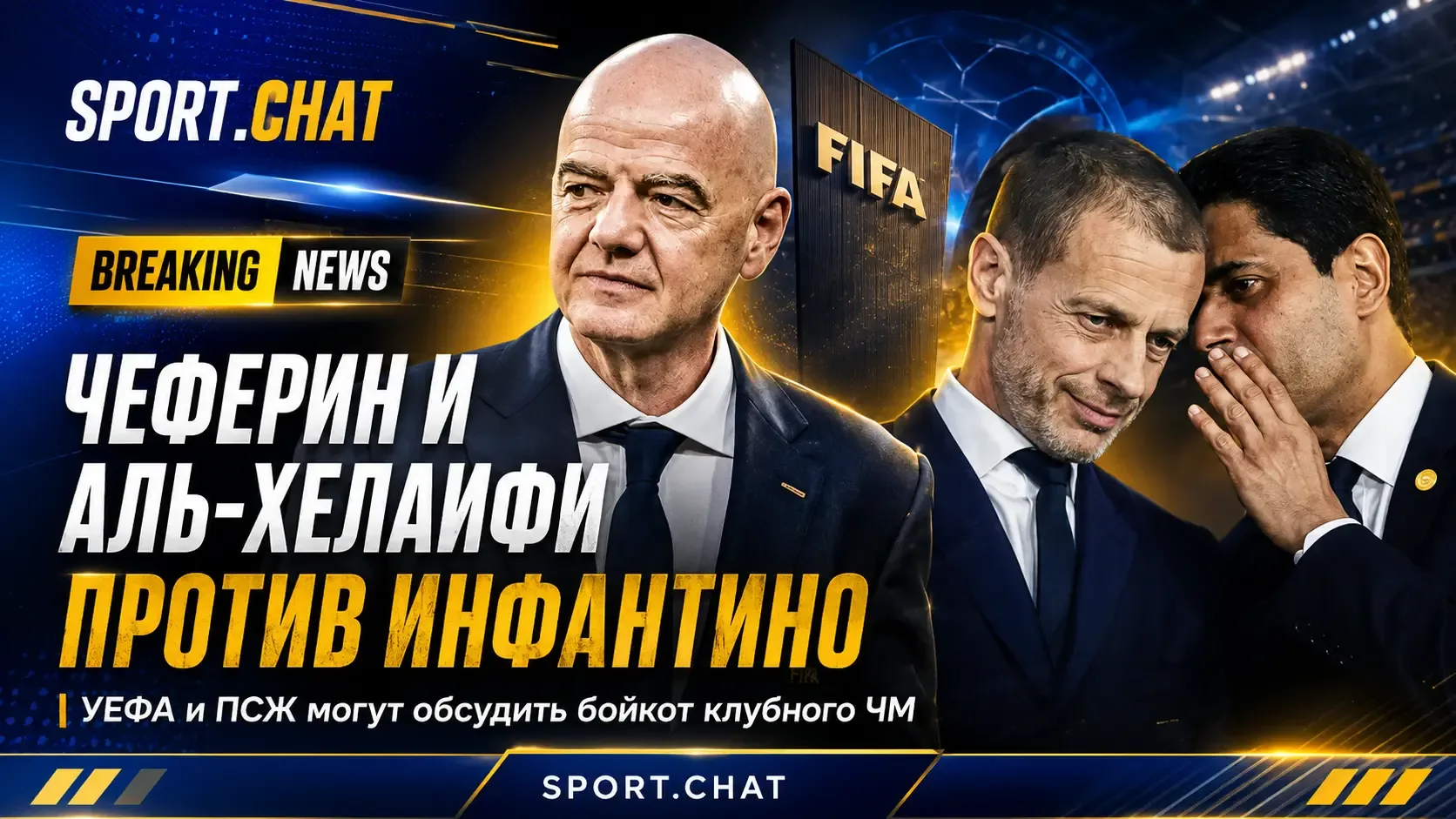 Чеферин и Аль-Хелаифи обсудят возможный бойкот клубного чемпионата мира из-за Инфантино