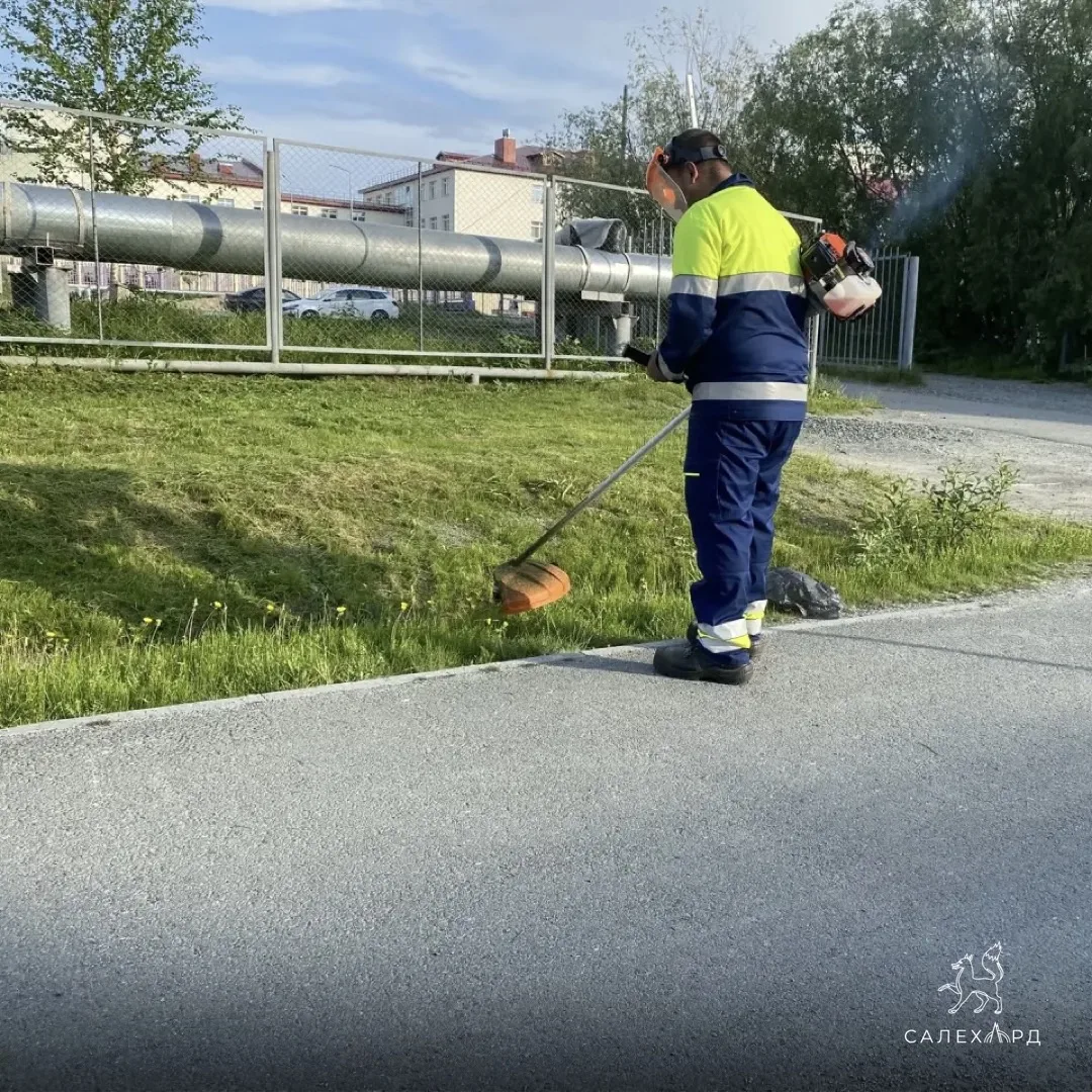 В Салехарде стартовали работы по покосу травы