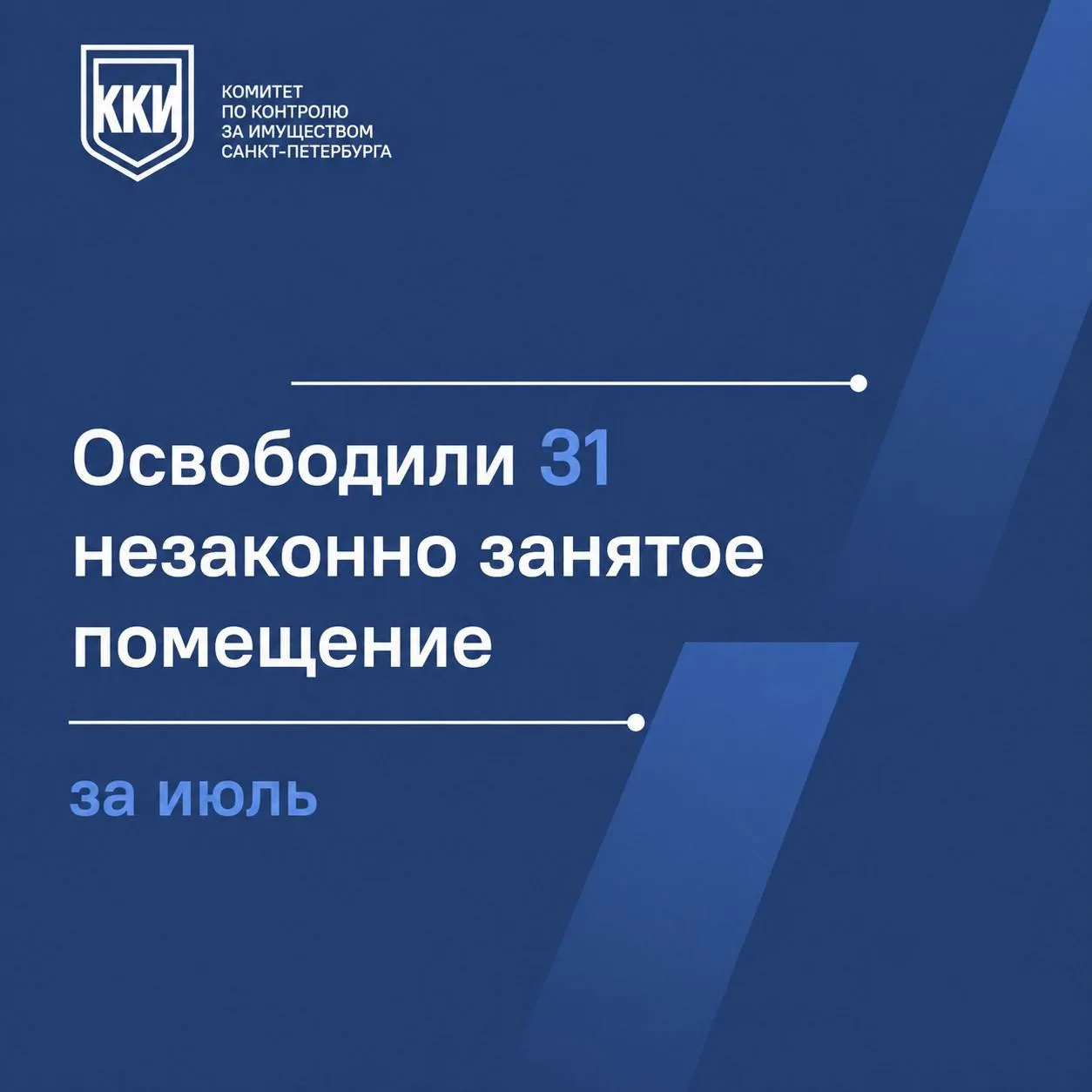 В июле освободили 31 незаконно занятое помещение общей площадью более 2,2 тыс. кв. м.